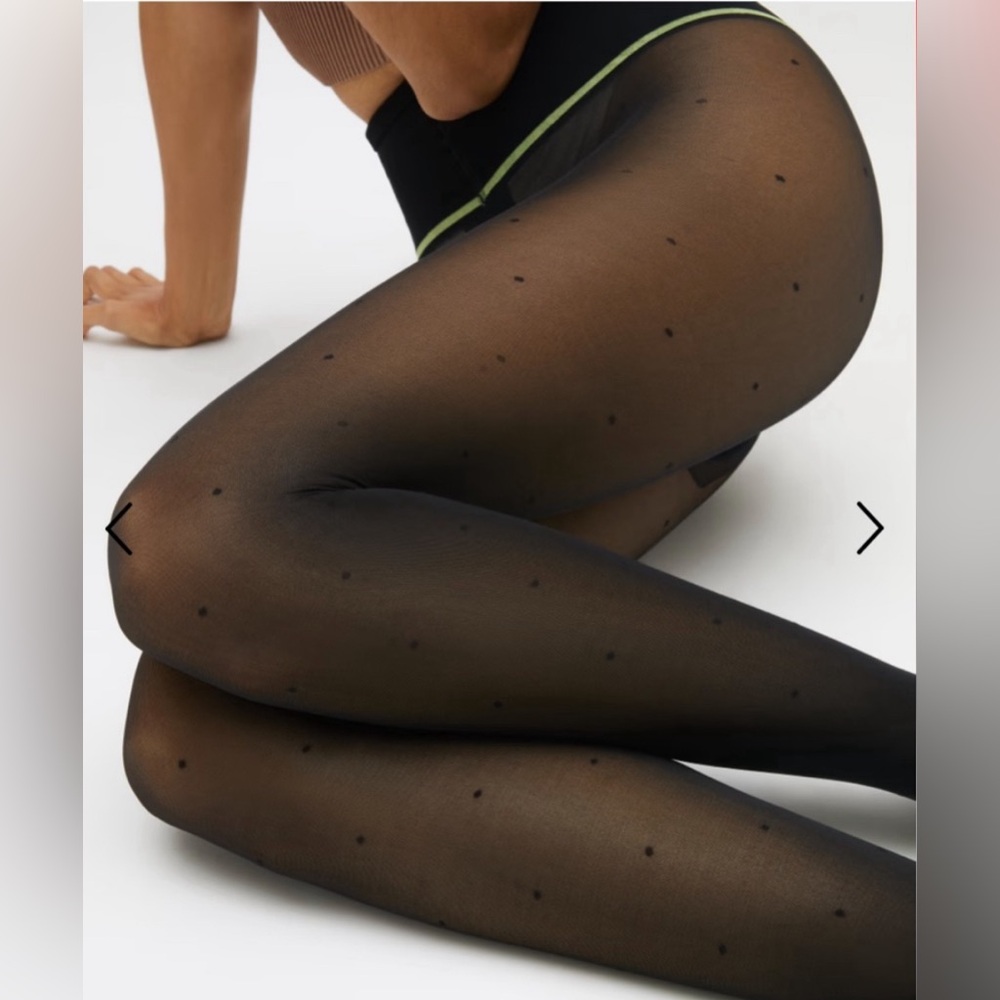 NWT! Sheertex Micro Dot Sheer Rip Resist Tights